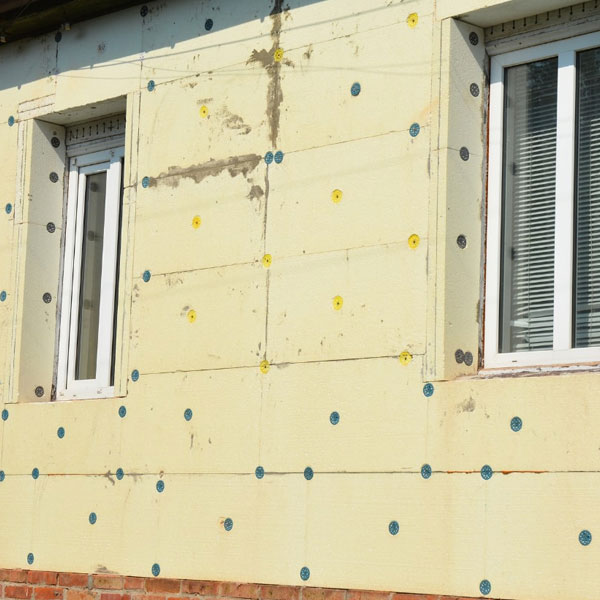 Exterior wall insulation